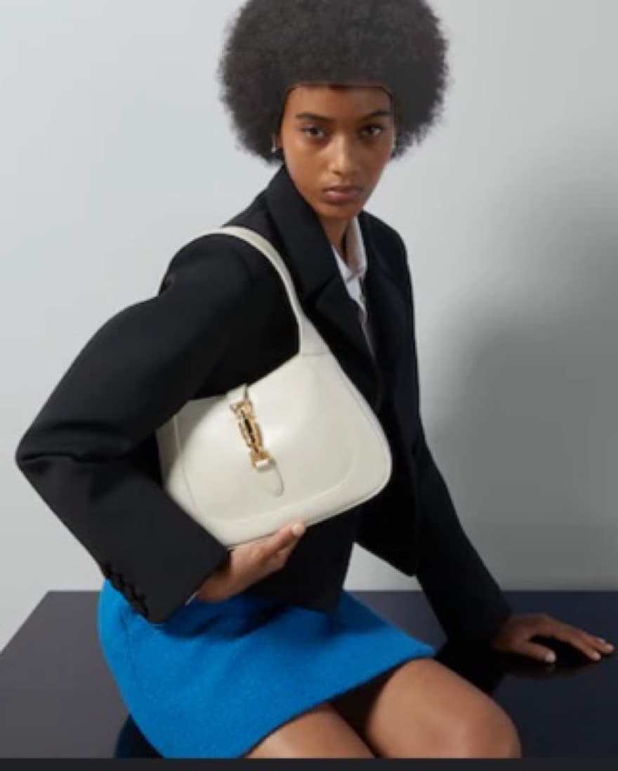 Gucci Jackie 1961 White Leather Bag - Image 2