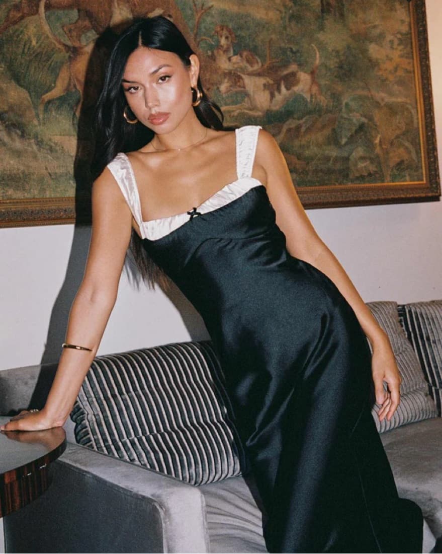 Princess Polly Black & White Dress - Image 2