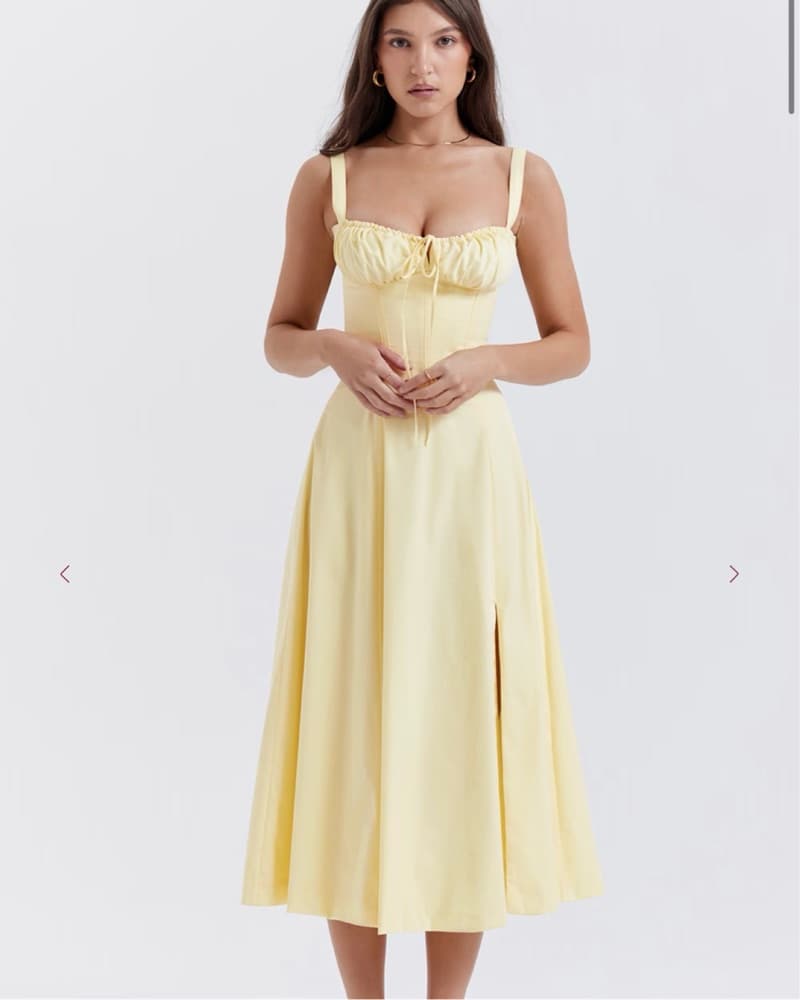 Yellow House Of CB Midi Dress - Image 2
