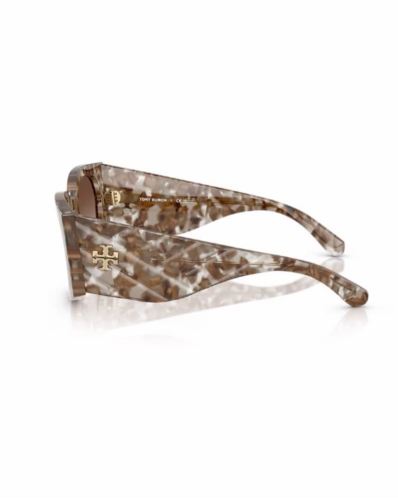Tory Burch Brown Tortoise Sunglasses - Image 4