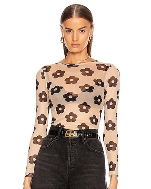 Sandy Liang Mesh Top - Image 1