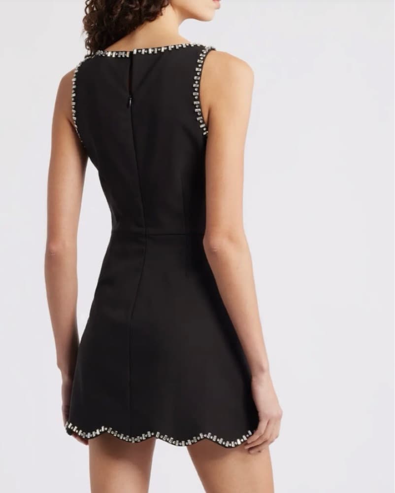Leah Rhinestone Sleeveless Minidress  - Image 2