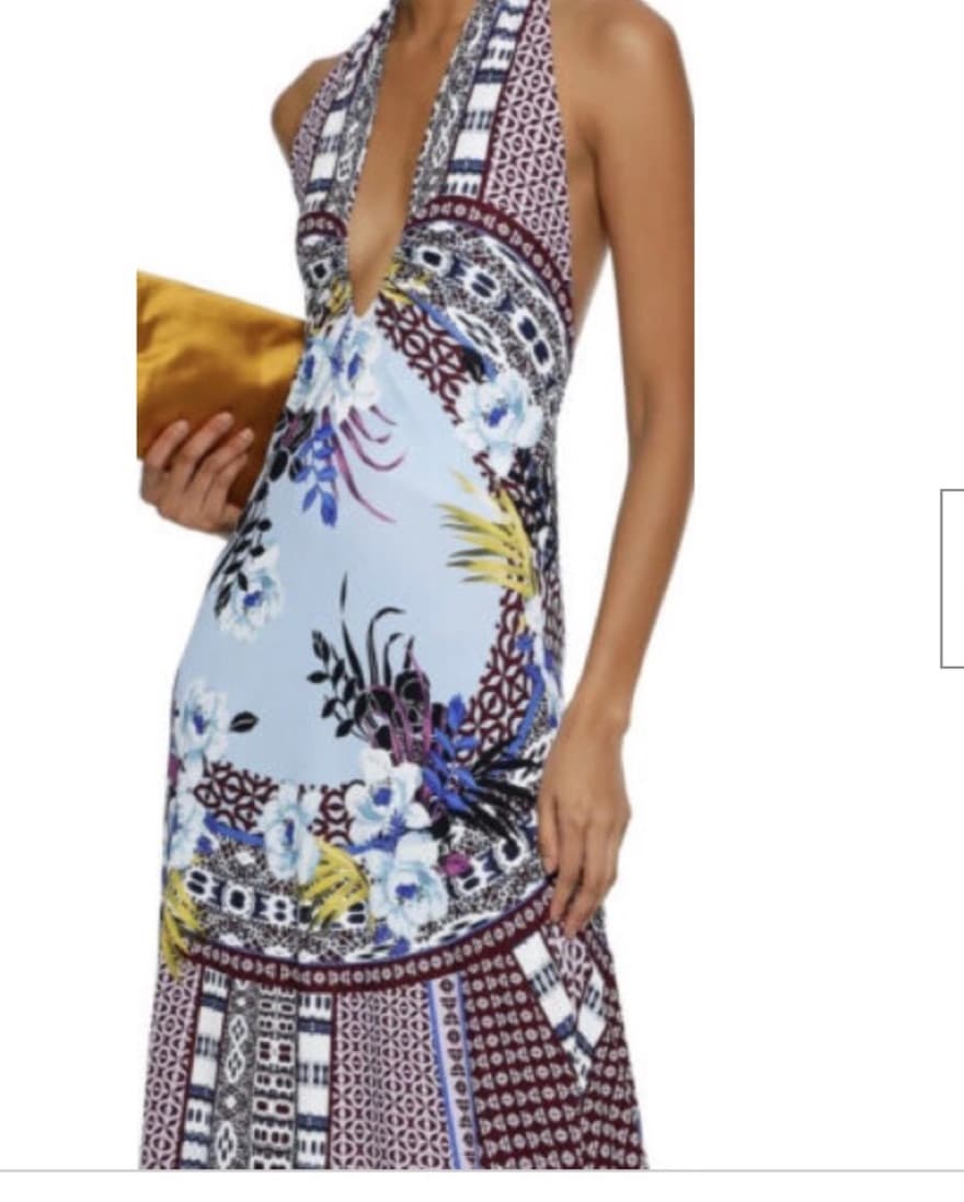 Etro Floral Print Halter Gown - Image 4
