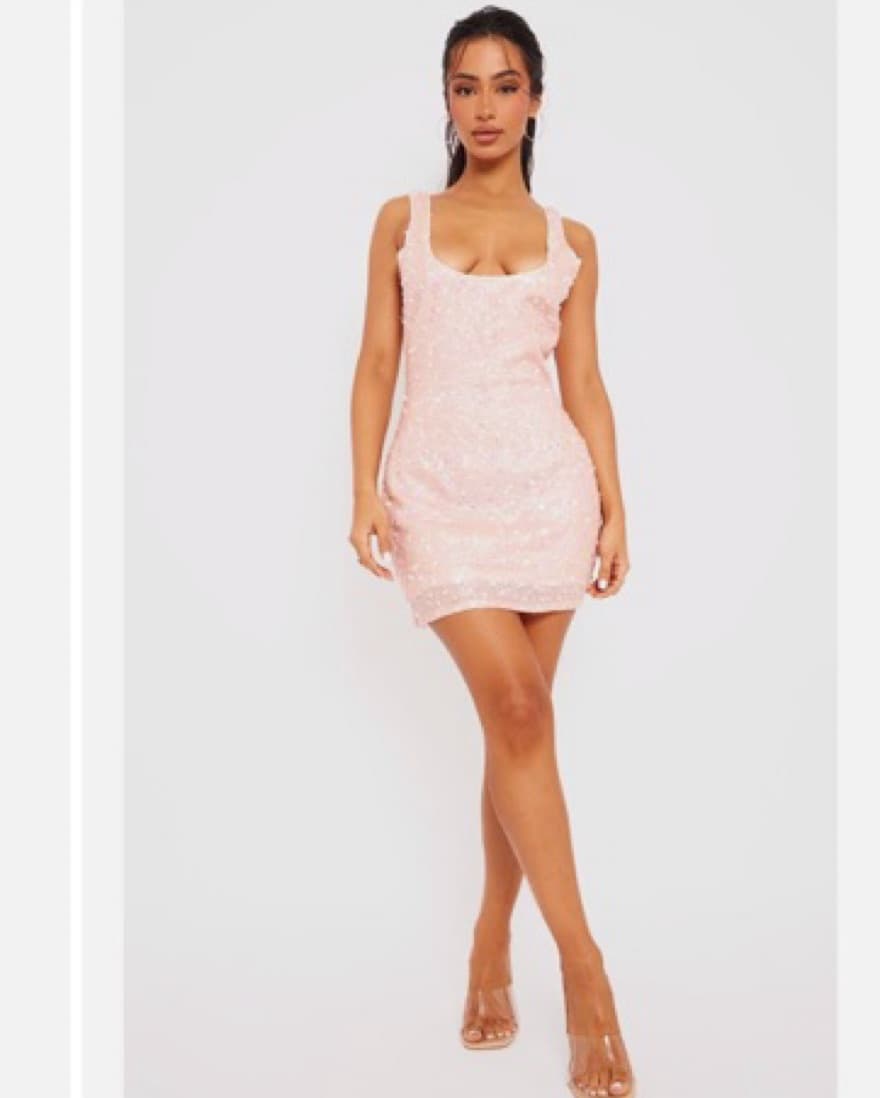 PLT Sequin Pink Minidress - Image 2