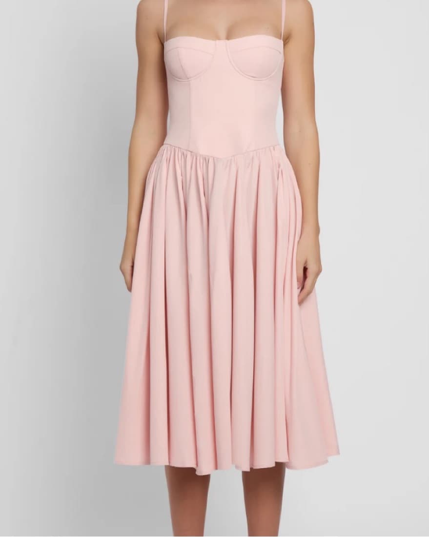 Leau Bustier Pink Dress - Image 1