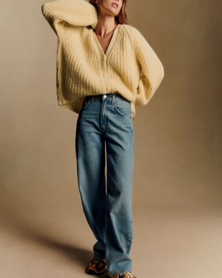 Sezane Pastel yellow cardigan - Image 2