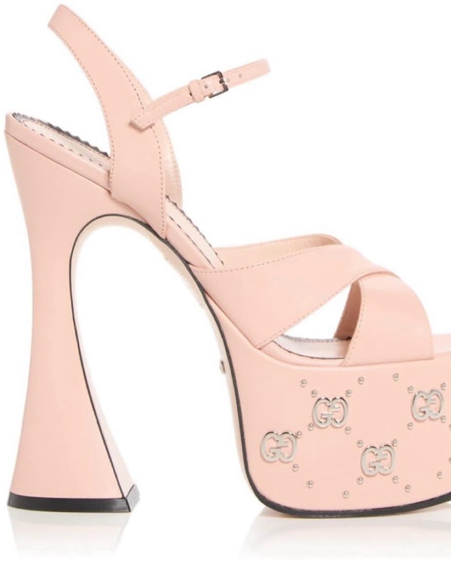 Pink Gucci Heels  - Image 2