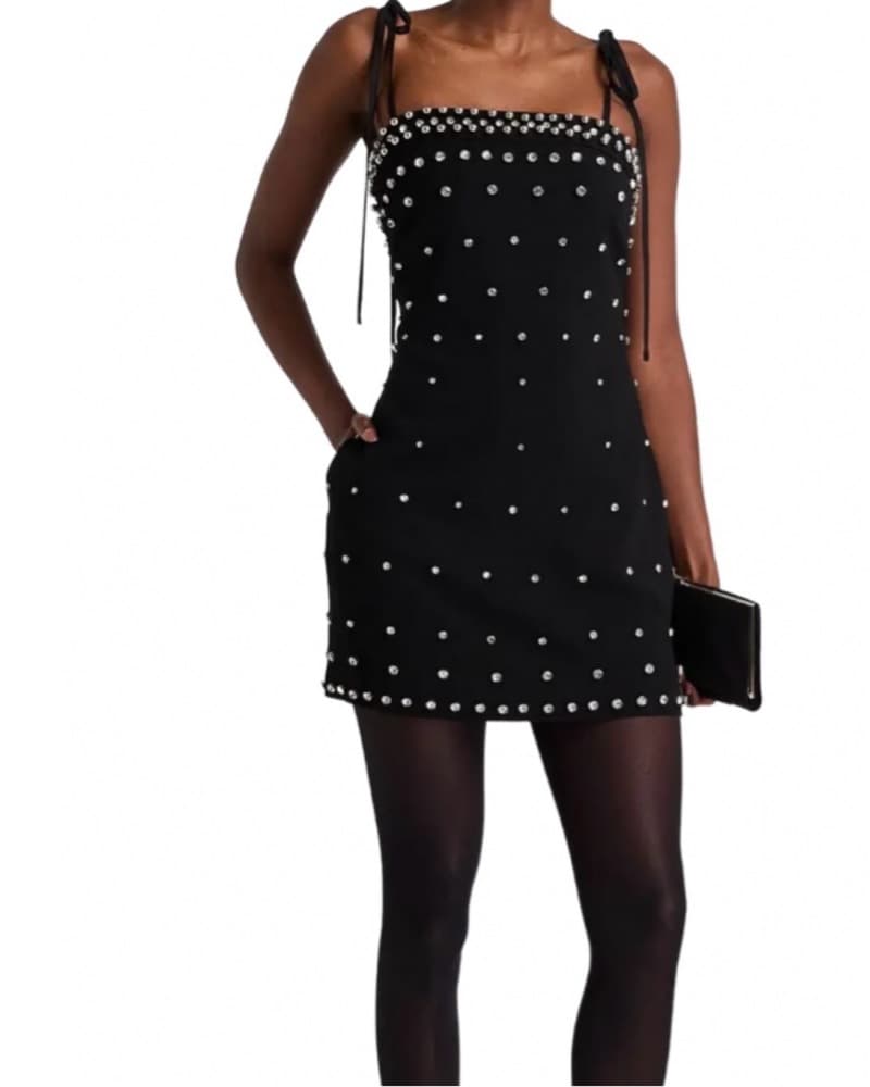 SIMKHAI Fayette Diamante Mini Dress - Image 2
