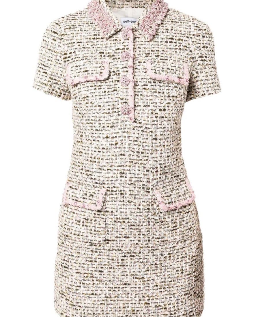 Self-Portrait Boucle Dress - Image 1