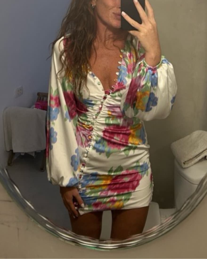 Sabo Skirt Mini Silk Dress - Image 3
