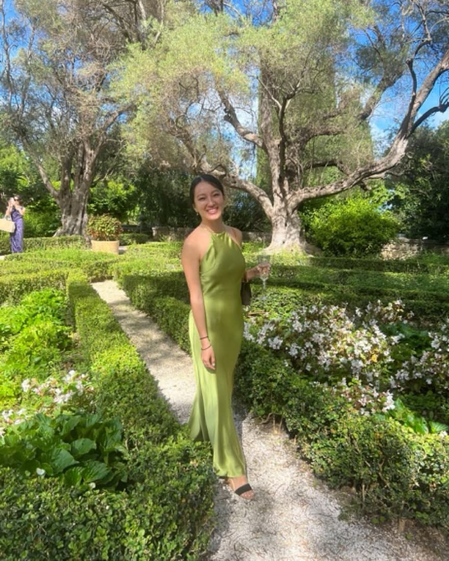 Green Flowy Gown - Image 2