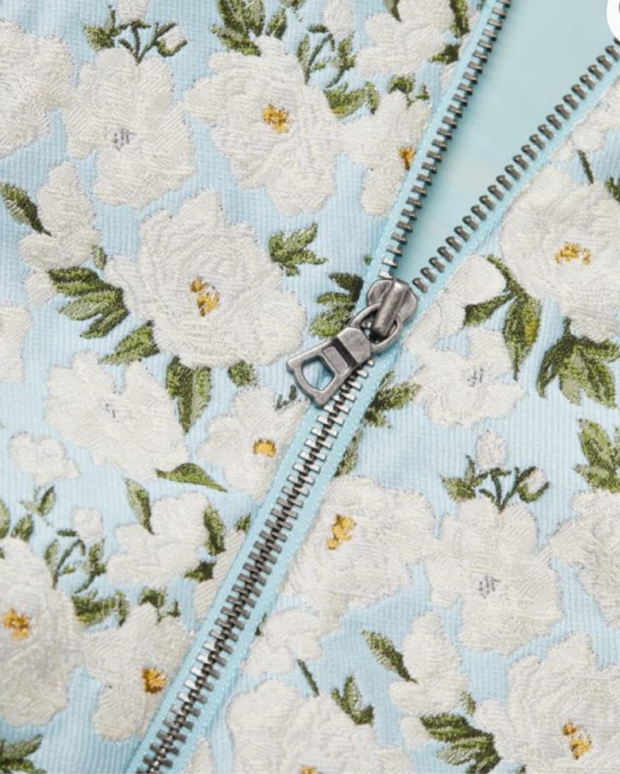 Alice + Olivia Blue Floral Mini Dress - Image 6