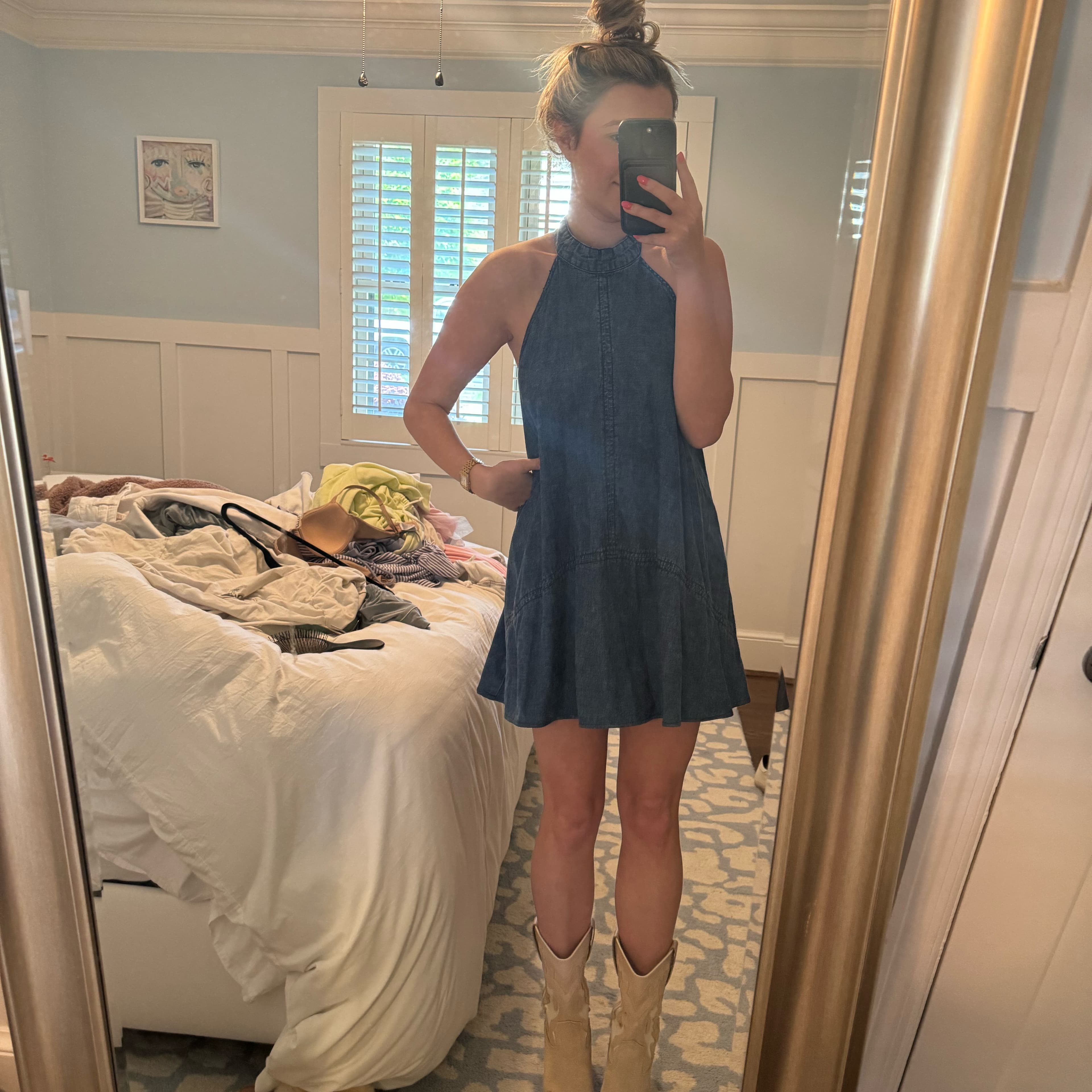 Free people Denim Dress - Image 1
