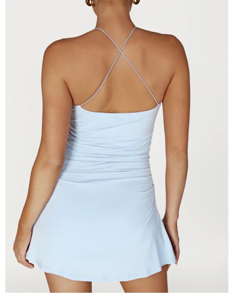 Meshki Adeline Rose Halter Mini Dress - Image 2