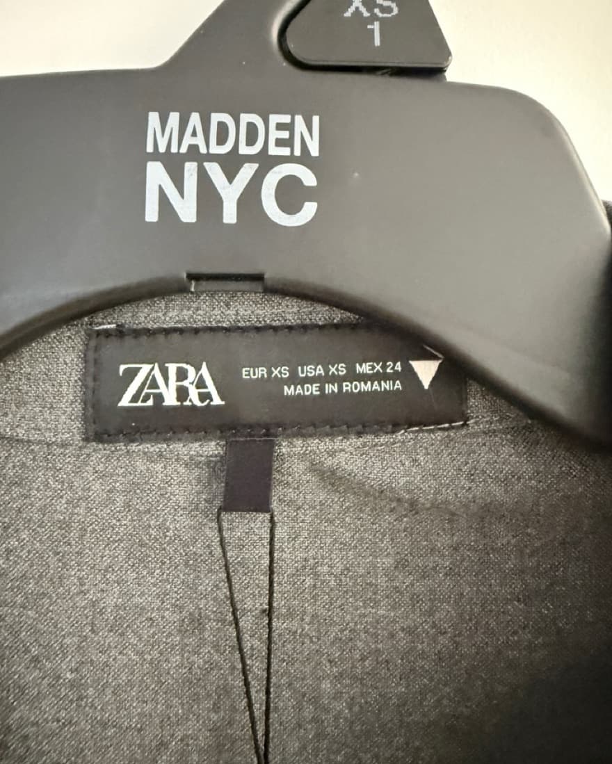 ZARA GRAY PLEATED MINI DRESS - Image 2