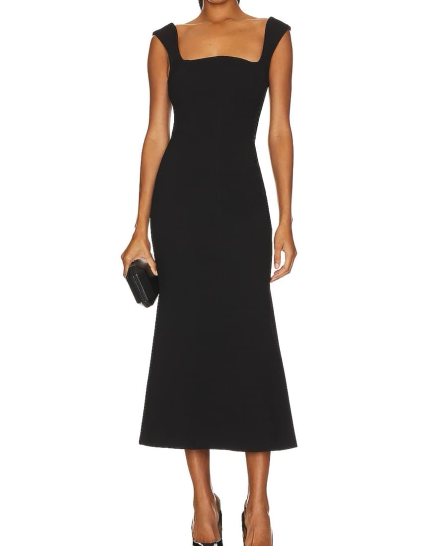 Elliatt Black Midi Dress  - Image 1