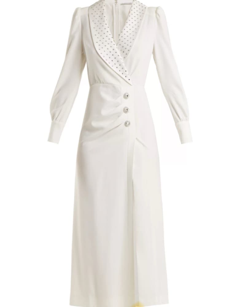 Elegant White Rhinestone Dress - Image 2