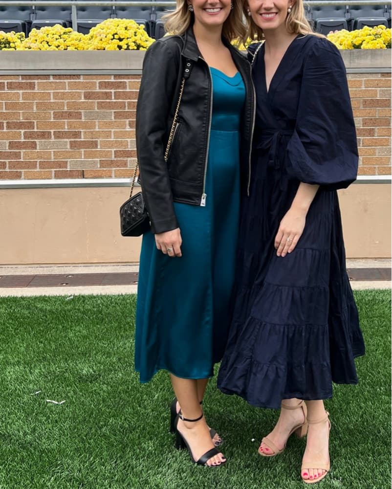 Teal Abercrombie Midi Dress  - Image 1