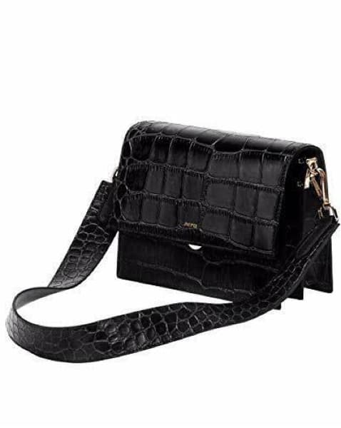JW PEI Mini Flap Crossbody Black Croc - Image 2