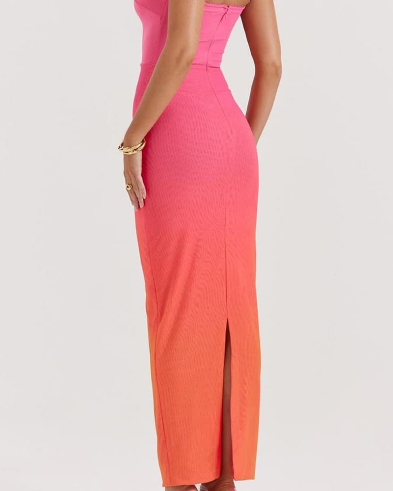 House Of CB Ombre Pink Calista Dress  - Image 3