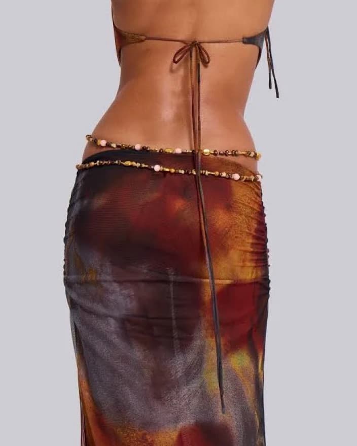 Jaded London Vida Maxi Dress In Whiskey - Image 2