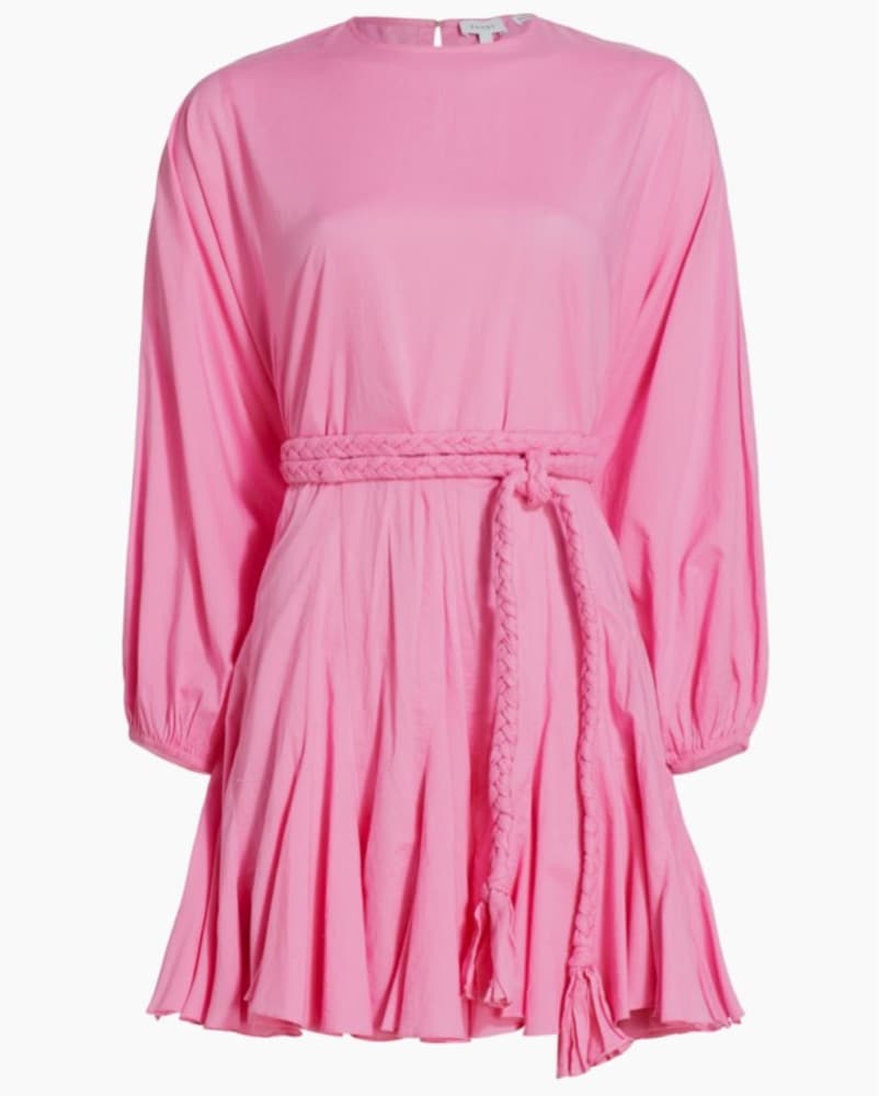 Rhode Ella Braided Belt Mini Dress Pink - Image 1