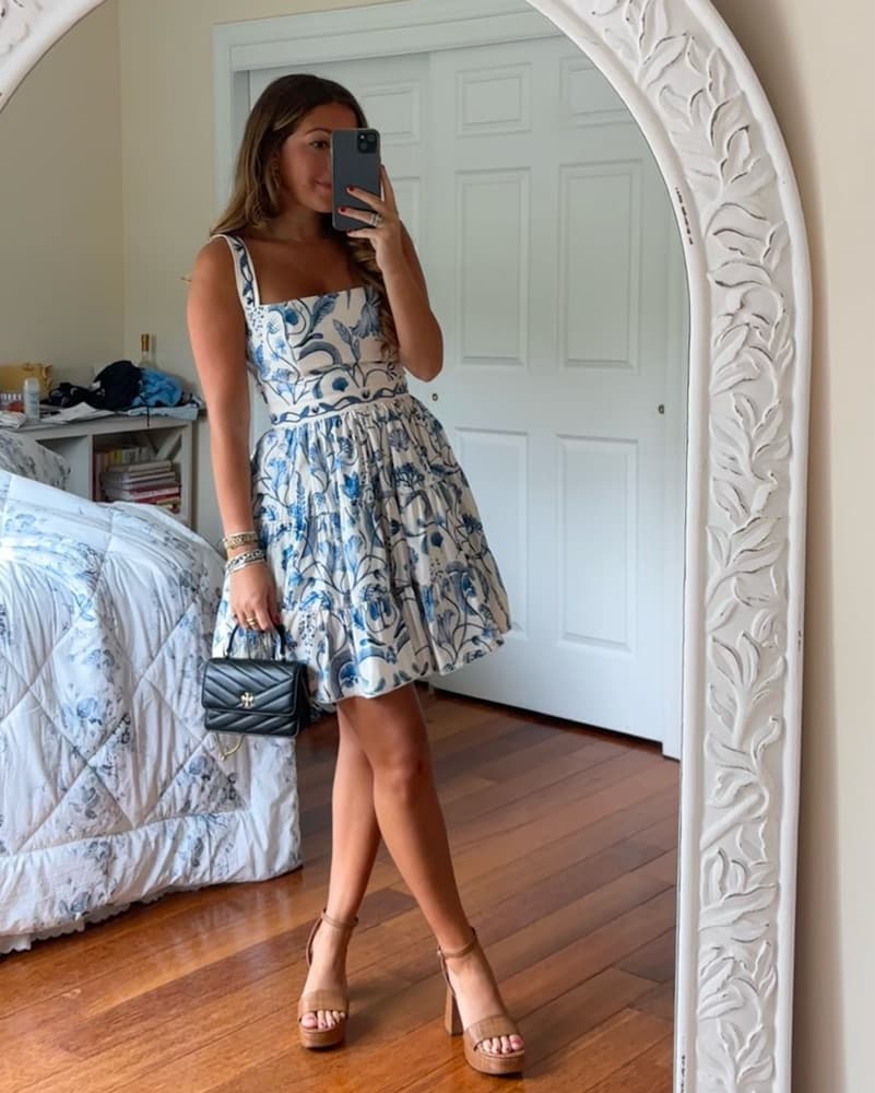 Agua bendita Blue & White Dress - Image 1
