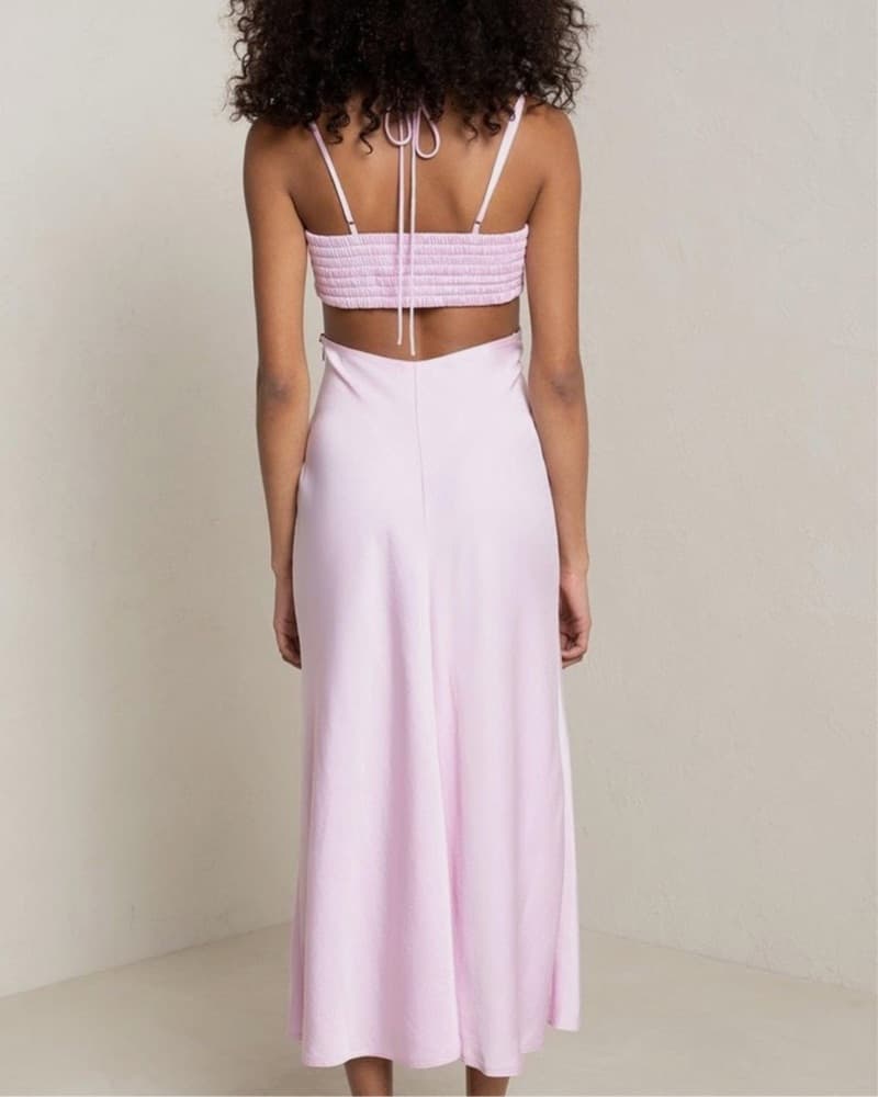 ALC Silk Light Pink Dress - Image 2