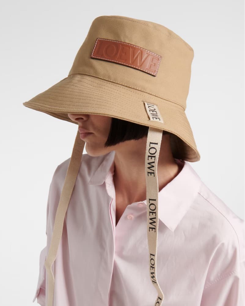 $600 LOEWE Tan Safari Bucket Hat - Image 3