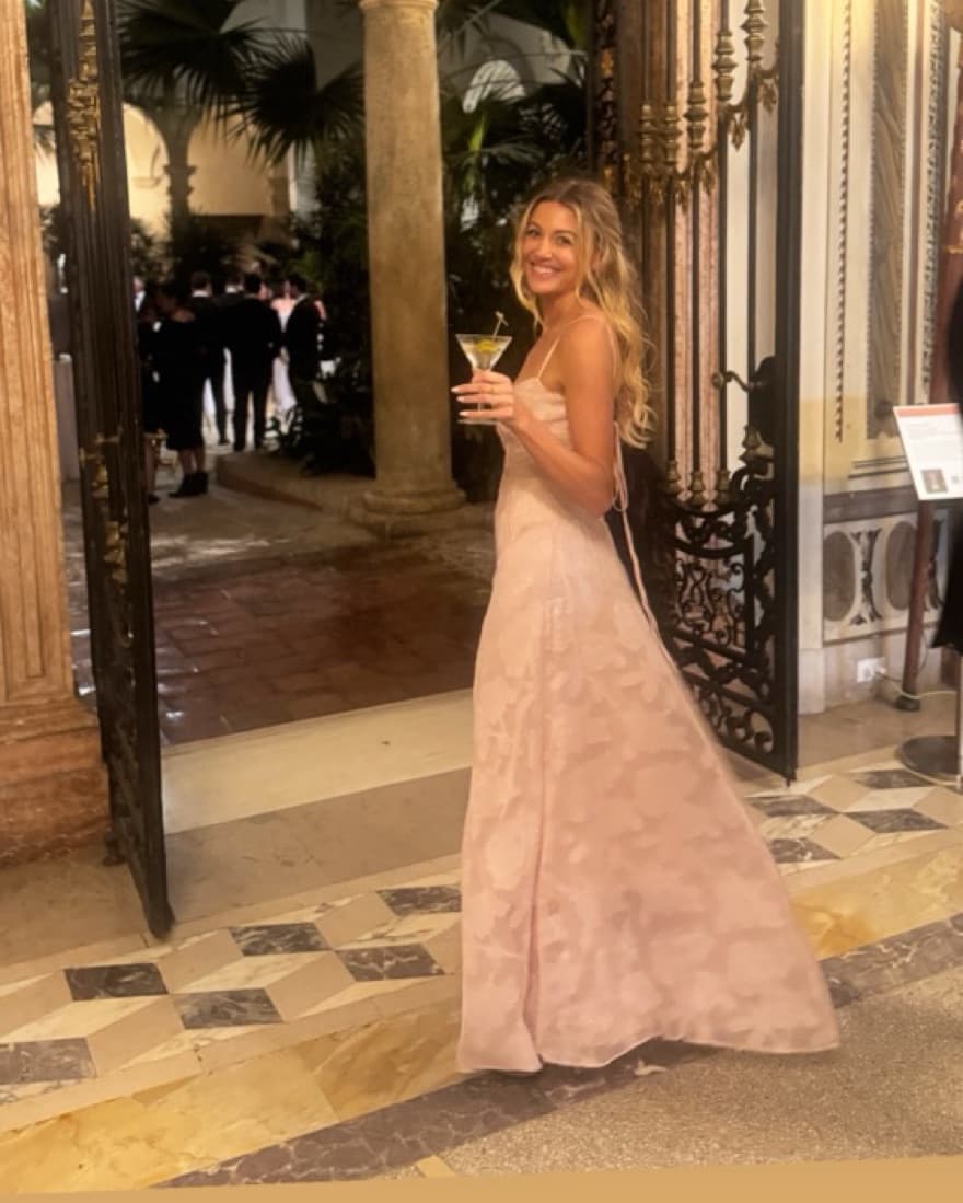 House Of CB Seren Blush Sheer Gown - Image 3