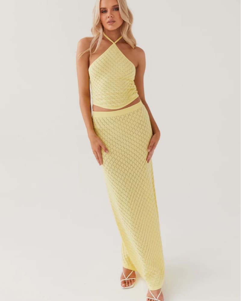 Peppermayo yellow knit set - Image 1