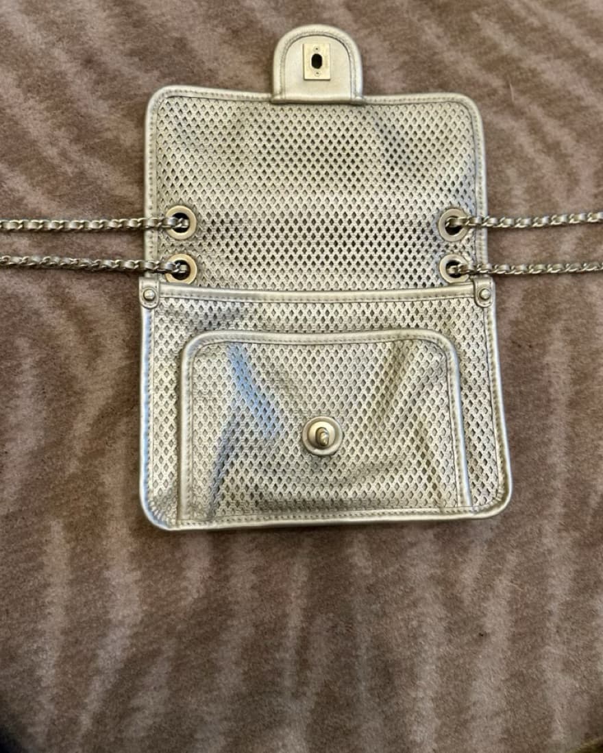 Chanel Chain-Strap Perforated Handbag  - Image 3