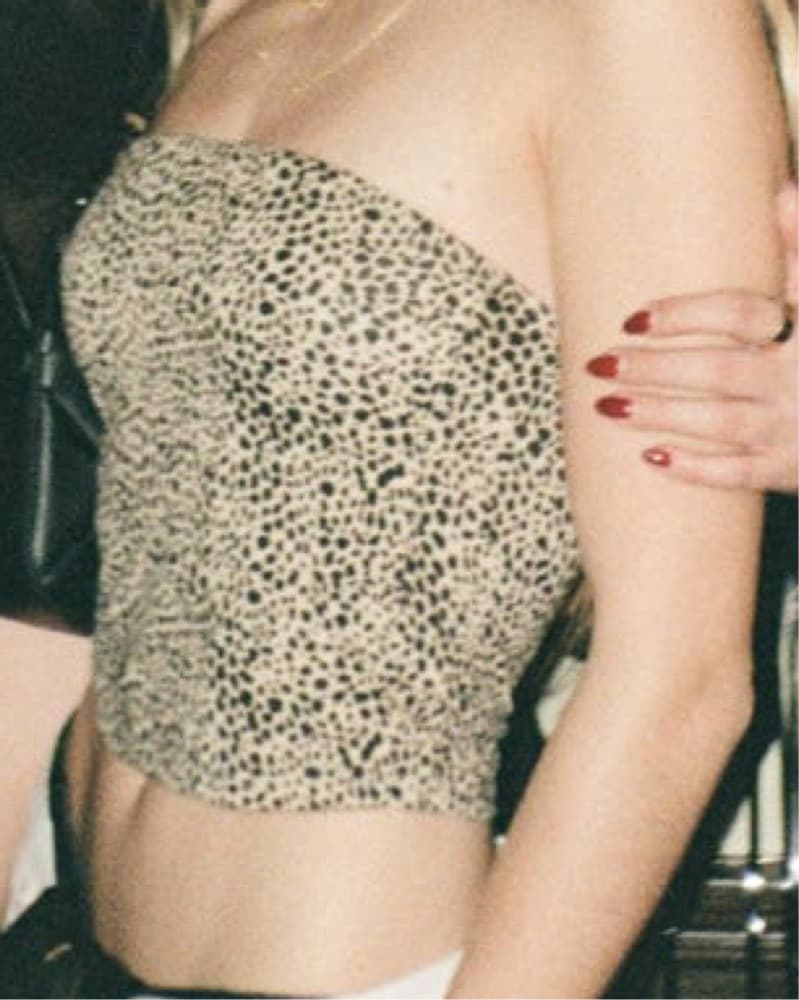 Cheetah print tube top - Image 1