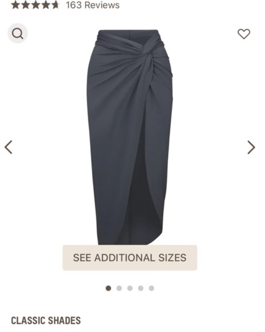 SWIM SARONG SKIRT | GUNMETAL  - Image 1