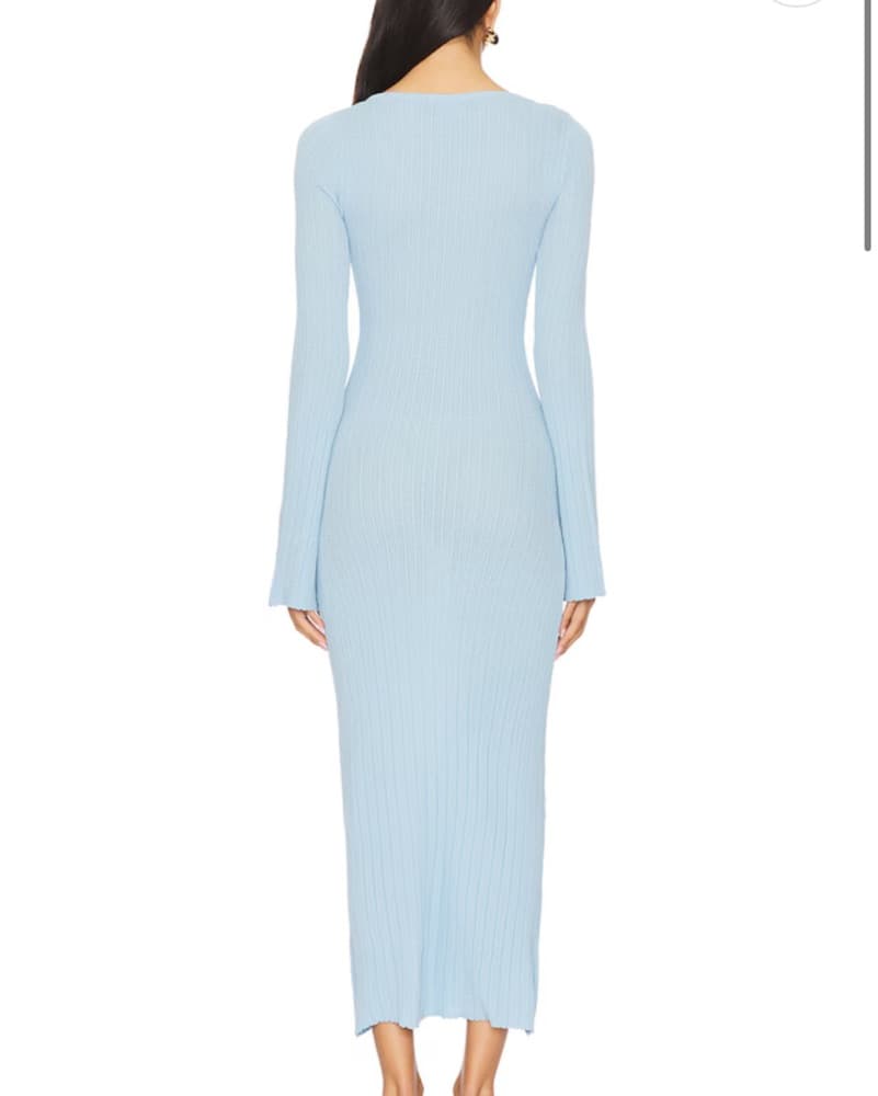 Odessa knit midi dress sky blue MINKPINK - Image 3
