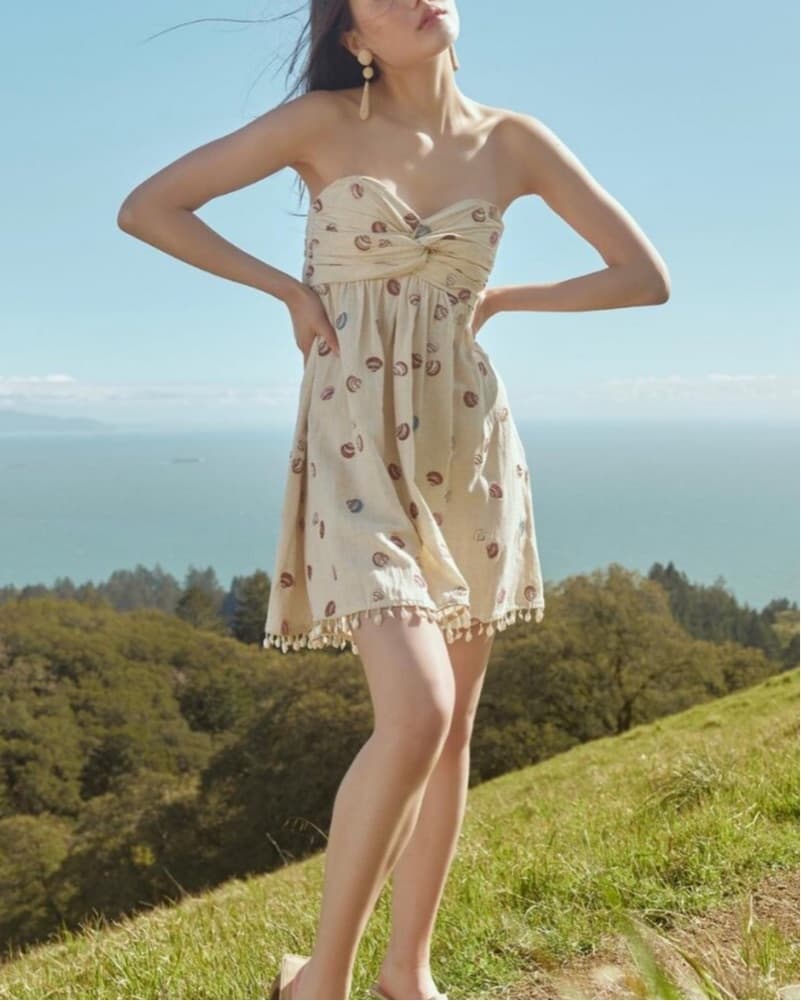 Eddy Seashell Embroidered Mini Dress - Image 1
