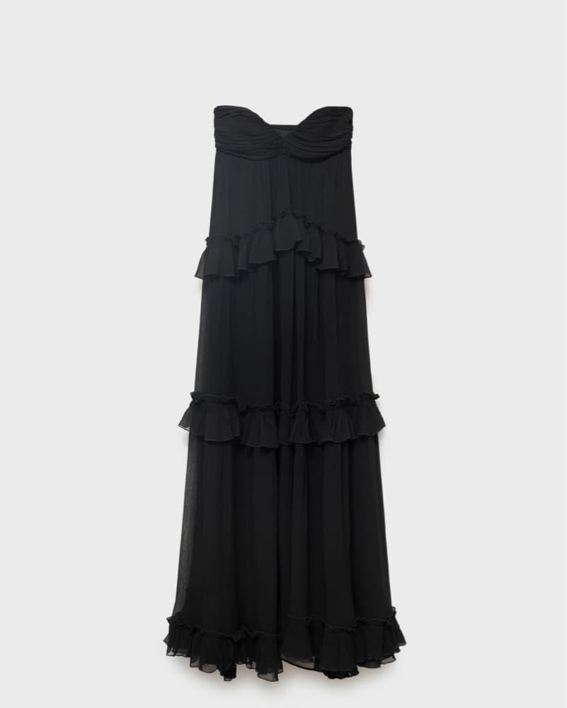 Mango Strapless Maxi Dress - Image 4