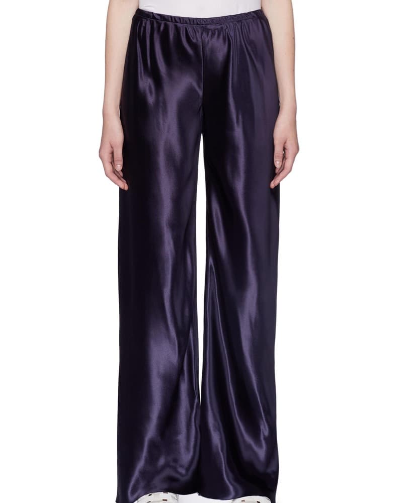 The Row Navy Silk Gala Pants - Image 2