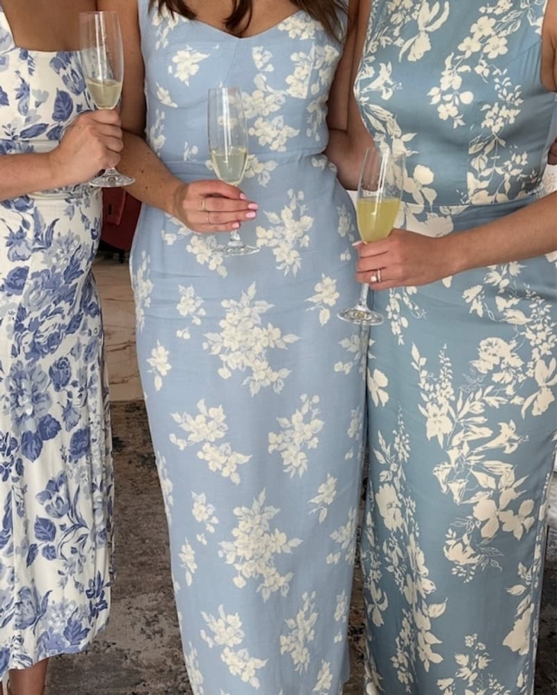 Light Blue Reformation Dress - Image 3
