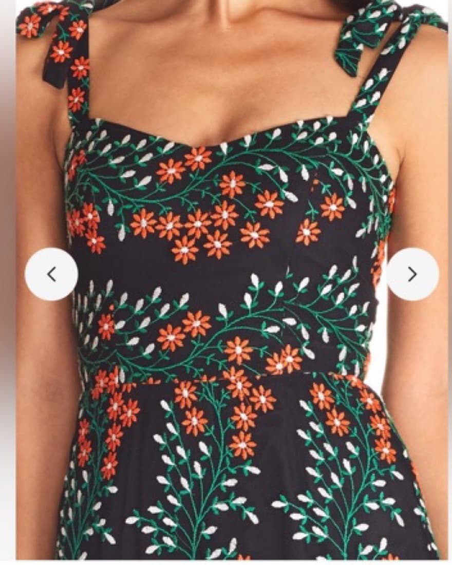 Floral Embroidered Midi Dress  - Image 3