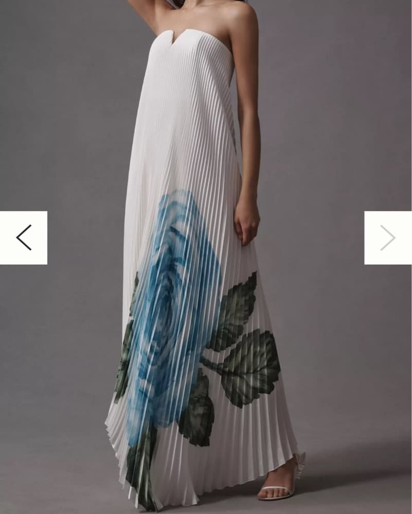 L'IDÉE Black Tie Pleated Gown - Image 4