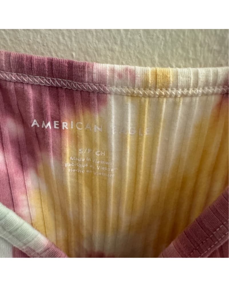 Tie-Dye Ribbed Tank Top in Size Small - Image 3