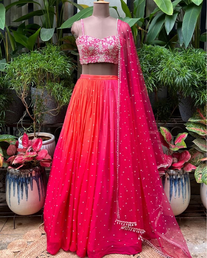 Pink Lehenga Set - Image 1