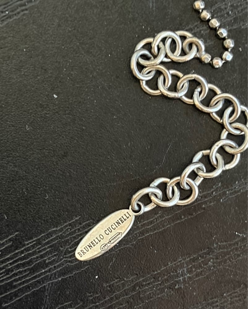 Brunello Cicinelli Silver Long Necklace  - Image 3