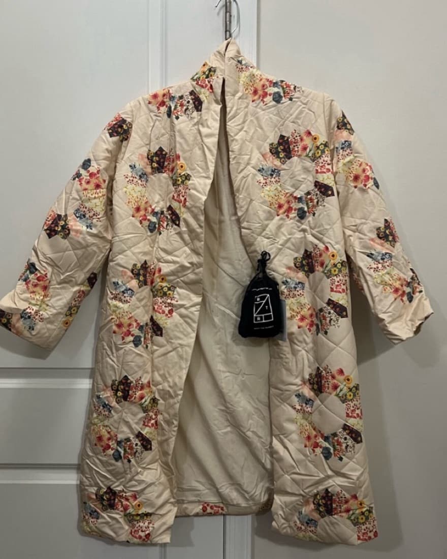 Samantha Sipos Off-White Quilted Coat - Image 2