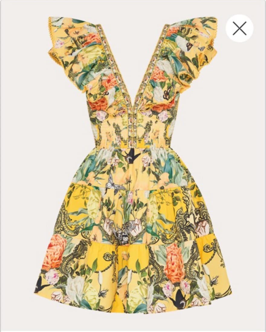 Vibrant Floral Tiered Ruffle Mini Dress - Image 2