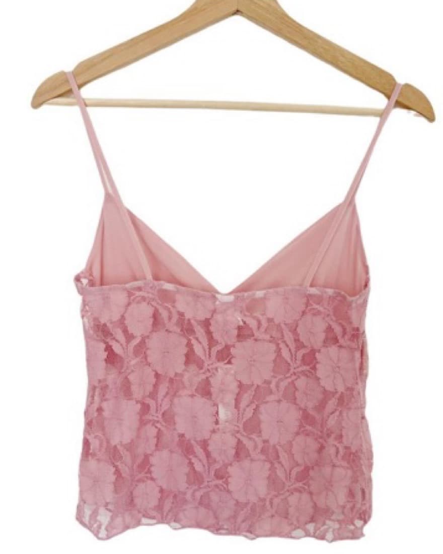 Sheer and beaded baby pink top - Image 2