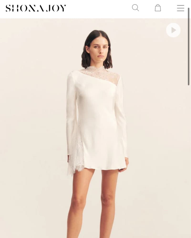 Shona Joy Lace Mini Dress - Image 3