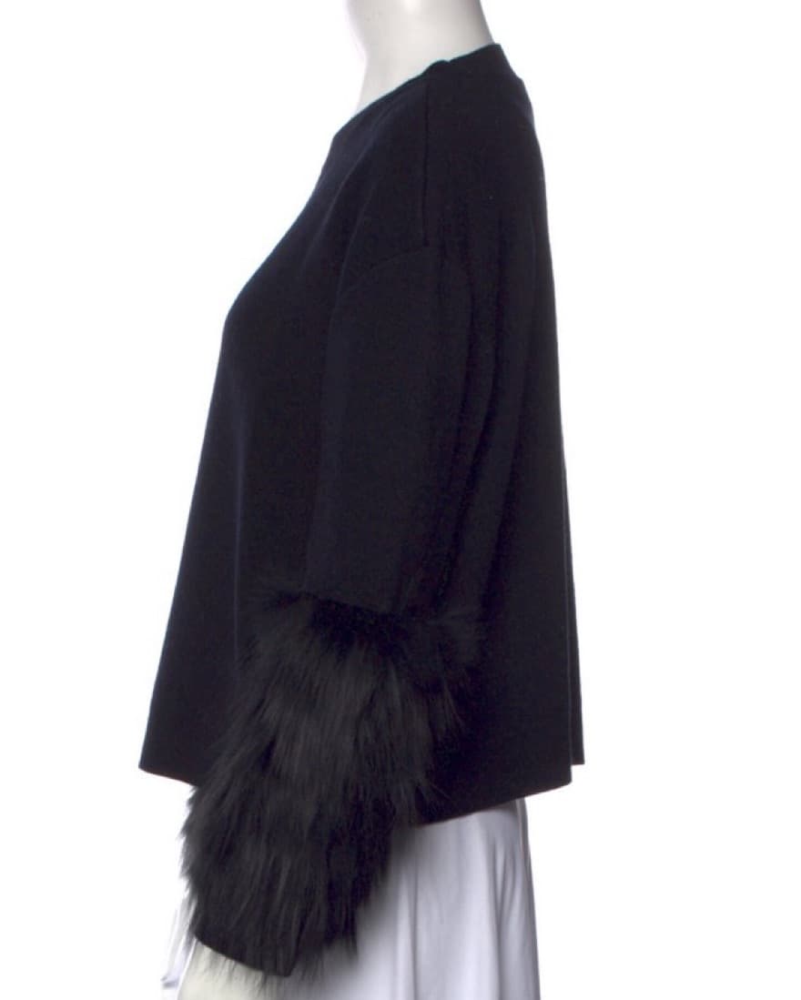 Alice + Olivia Genuine Fox Fur Sweater - Image 3