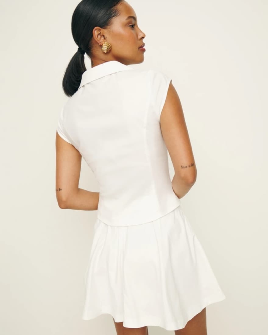 Reformation Chrissa Two Piece White Set - Image 3